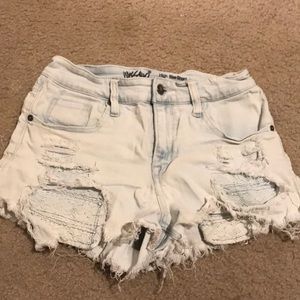 High waisted Demin shorts